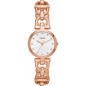 Watch strap Fossil ES3350 Stainless steel Rosé 12mm